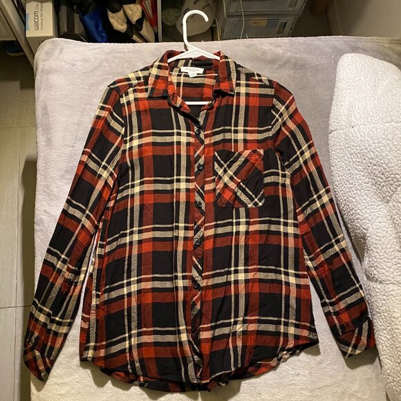 flannel top - Picture 1 of 5